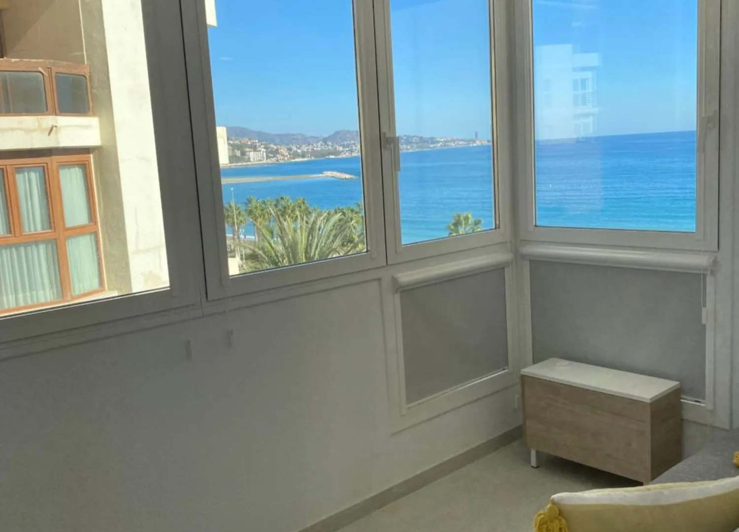 מאלגה Playa Malagueta Vistas Frontal Al Mar Con 2 Dormitorios 0*,  ספרד