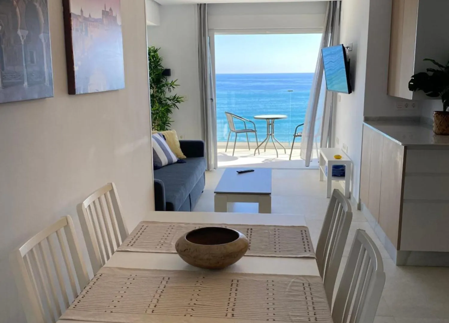Apartment Playa Malagueta Vistas Frontal Al Mar Con Dos Dormitorios Malaga