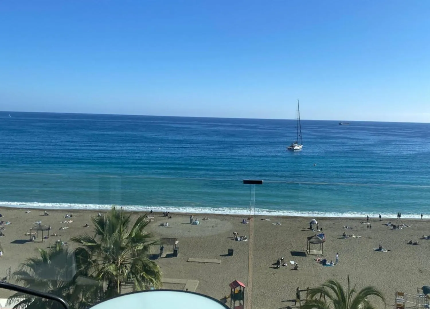 Playa Malagueta Vistas Frontal Al Mar Con Dos Dormitorios Malaga 0*,
